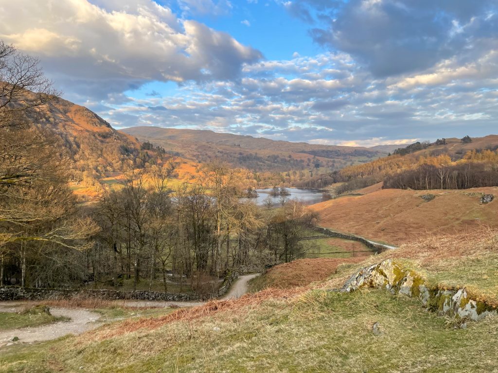 Loughrigg Terrace path at dusk