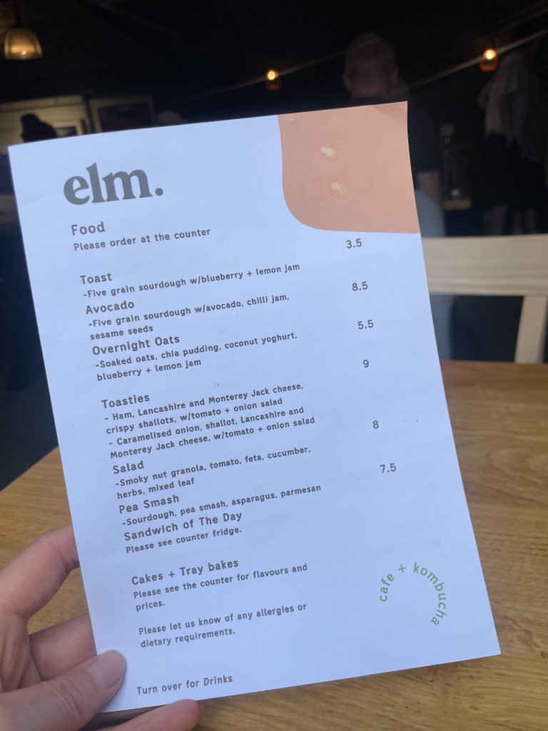 MenuElmCafeKeswick